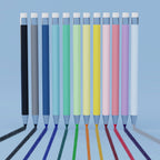Rarler Eternal Pencil Set No Sharpening Replaceable Lead Long Writing Tip Protector 12 Pcs Multi-Scenario Creative Art Supplies for Students & Professionals