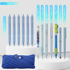 Rarler 13 PCS Smart Pen School Supplies with Moster Pencil Case, 1 Twist Pen, 1 Everlasting Pencil, 1 Grip Pen, 1 Click Pen, 1 Retractable Pen, 1 Agile Pen, 1 Erasable Gel Pen, 6 Click Ballpoint Pens 0.5mm Student Essentials infinity pen