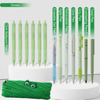 Rarler 13 PCS Smart Pen School Supplies with Moster Pencil Case, 1 Twist Pen, 1 Everlasting Pencil, 1 Grip Pen, 1 Click Pen, 1 Retractable Pen, 1 Agile Pen, 1 Erasable Gel Pen, 6 Click Ballpoint Pens 0.5mm Student Essentials infinity pen