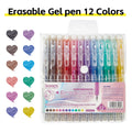 Multi-Color Erasable Gel Pen Set (12/24/36 Colors) | 0.7mm Clicker, High-Capacity