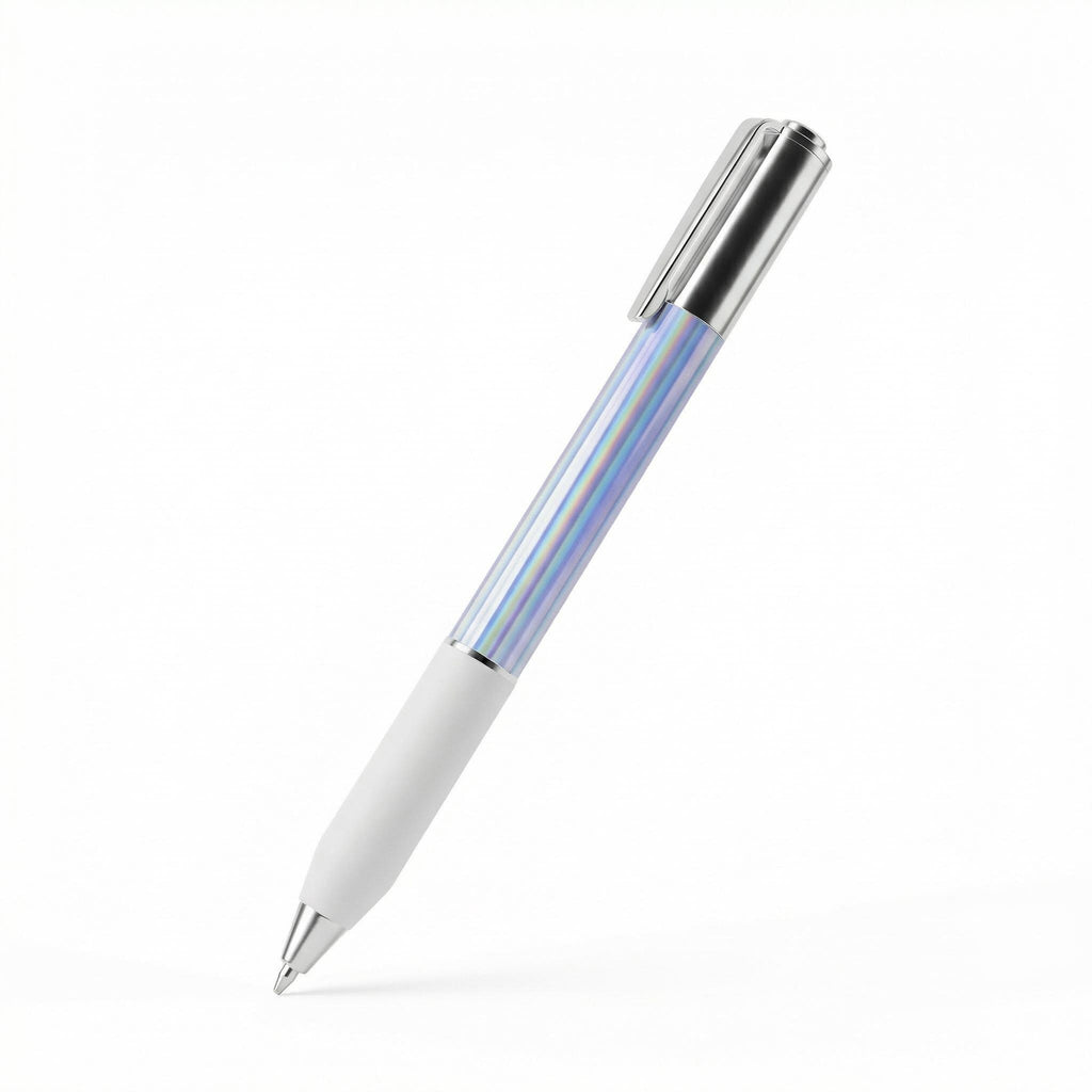 One-Click Deformable Pen, Geometric Shape-Shifting Pen - 6 Pack ( 2 Black, 2 Silver, 2 Gold) | Press to Form Diamond Crinkle Design | Multi-Functional Creative Gift for Writing, Drawing & Stress Relief